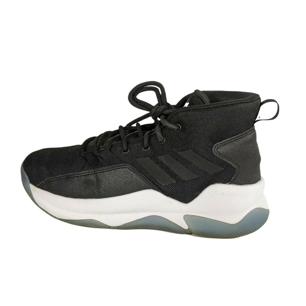 Mens Adidas Cloudfoam Streetfire Basketball Shoes Sneakers Size 9 Black / White